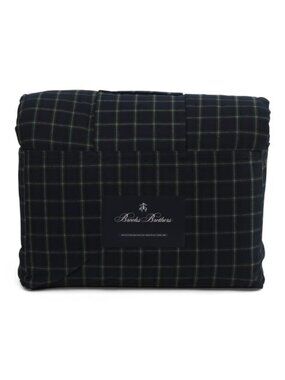 BROOKS BROTHERS Reversible Flannel Plaid Comforter Set